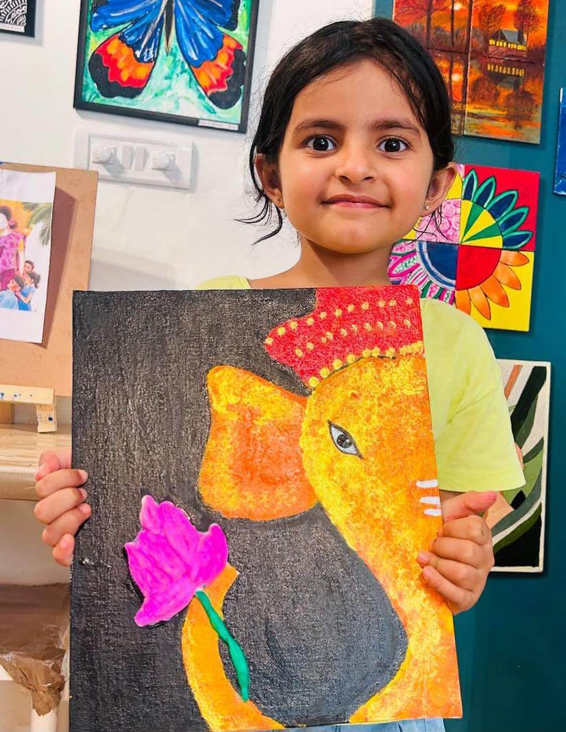 Group painting class